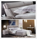 Home Bedroom Furniture Modern Nice Soft Leather Double Bed 9505
