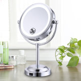 Battery Operated Desktop Two Sides Illuminated LED Makeup Mirror