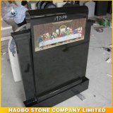 Memorials Shanxi Black with Laser Photo Tombstone