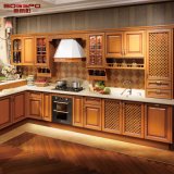 Holistic Kitchen Furniture Design Solid Teak Wood Kitchen Cabinet (GSP5-048)