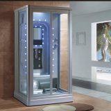 1200mm Mini Rectangle Gray Steam Sauna with Shower for 2 Persons (AT-0220)