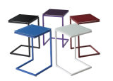 Different Colors Glass Metal Laptop Table