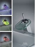 Flg High Quality LED Waterfall Glass Faucet