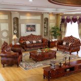 Luxury Leather Sofa for Living Room Furniture (619)