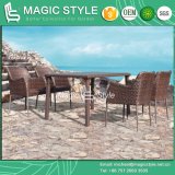 Italy Design Outdoor Dining Set Garden Furniture Patio Furniture Dining Chair Wicker Chair Dining Table Rattan Chair Coffee Chair (Magic Style)