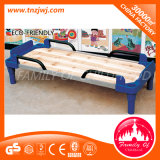 Safe Folding Plastic Bed Nursery Wooden Sleeping Bed with Guard