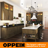 High Quality Classic Wood Grain Thermofoil Shaker Kitchen Cabinets (OP15-PP04)