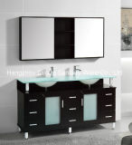 Solid Wood Oak Bathroom Vanity with Mirror Cabinet