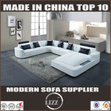 White Color Germany Design U Shape Corner Sofa
