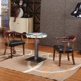 American Style Business Negotiation Metal Table and Wood Chairs (SP-CT818)