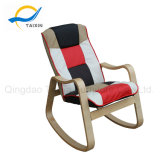 Taixin Furniture PU Fabric Bend Wood Rocking Chair
