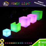 Direct Manufacture Plastic Illuminated LED Glowing Cube