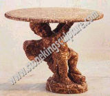 Hand Carved Stone Table for Garden (SK-1943)