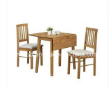 Dining Table and Chairs Kitchen Extendable Small Adjustable Wood Pine Drop Leaf