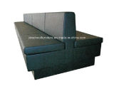 Black Color Restuarant Three-Seater Booth Sofa