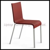 Red Stacking Plastic Chair with Aluminum Leg (SP-UC166)