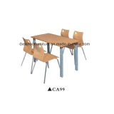 Modern Leisure Wood Dining Table with 4 Seaters