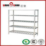 Four Tier Standing Shelving Unit with Embossed Shelf