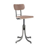 High Quality Bar Furniture Wooden Adjustable Industrial Stool (FS-Scew14034D-2)