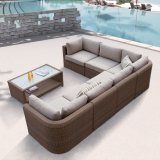 Outdoor Patio Wicker Home Hotel Office Garden Medi Lounge Sofa Set (J587)