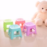 100% New PP Colored Bathroom Furniture Stripes Small Plastic Stool