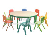 Modern Children Furniture Square Wooden Kid's Desk and Chair