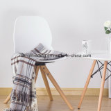 Plastic Seat Wooden Leg Beautiful Designed Living Room Restaurant Chair