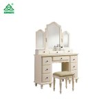 Mirror Bedroom Furniture Wood Vanity Makeup Table Professional