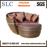 Outdoor Round Wicker Lounge/Sectional Wider Round Rattan Sets (BL-254)