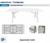 200cm Blow Molding HDPE Plastic Regular Folding Table