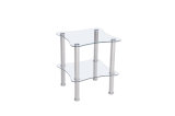 Glass Corner End Table Design (C17)