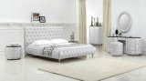 European Style Modern Furniture Bed with Leather