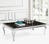 Black Marble Top Rectangle Table Marble Coffee Table