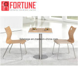 Manufacturer Supply Wood Fast Food Restaurant Table and Chair for Sale (FOH-BC05)