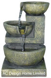 Stone Finish Polyresin Indoor Home Decor Table Top Water Fountain W/LED Light