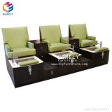 Foshan Cheap Three-Seater Salon SPA Pedicure Bench with Foot Manicure