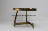 Gold Color Stainless Steel Frame with Gold Wheels Black Marble Top Coffee Table Tea Table