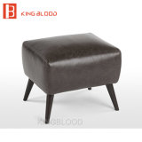 Moroccan Genuine Leather Footstool for Rocking Chair
