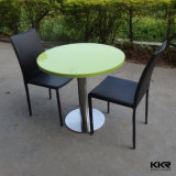 2 Seater Round Modern Solid Surface Top Coffee Table