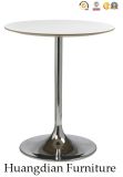 Round Bar High Table Laminated Table with Metal Leg Table Matching Bar Stool HD888