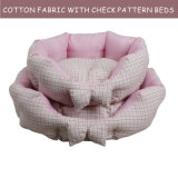 2015 Pink Paw Shape Soft Fabric Dog Bed (YF73101)