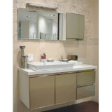 Oppein Eco-Friendly Champagne Carbonized Glass Bathroom Cabinet (OP-P1199-120)