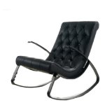 Nordic Style Modren Simple Rocking Leather Chair