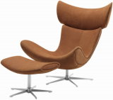 Fiberglass Designer Leather Egg Chair
