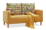Elegant Small Size Love Seat Sofa with Piping Cover