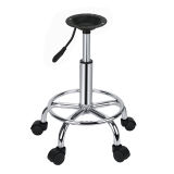 Round Salon Stool Chair with Footrest Zd14