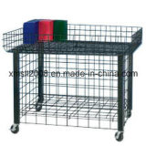 Wire Steel Black Supermarket Stand Rack Shelf for Display