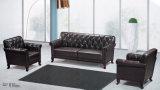 European Style Antique Design Leather Office Sectional Sofa