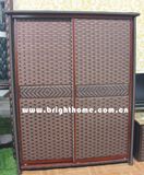 PE Rattan Wicker Wardrobe Bp-C29