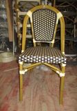 Aluminum Frame Bamboo Looking French Bistro Rattan Chairs (BC-08001BR)